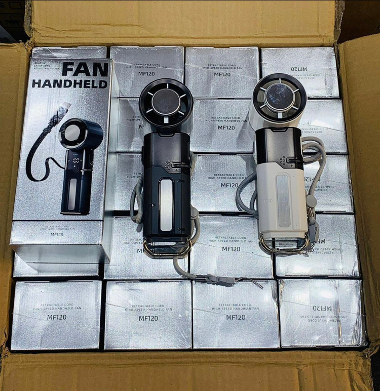 پنکه دستی فن خنک کننده و پاوربانک مدل MF120 ضمانت سلامت گارانتی تست و مرجوعی در صورت ایراد