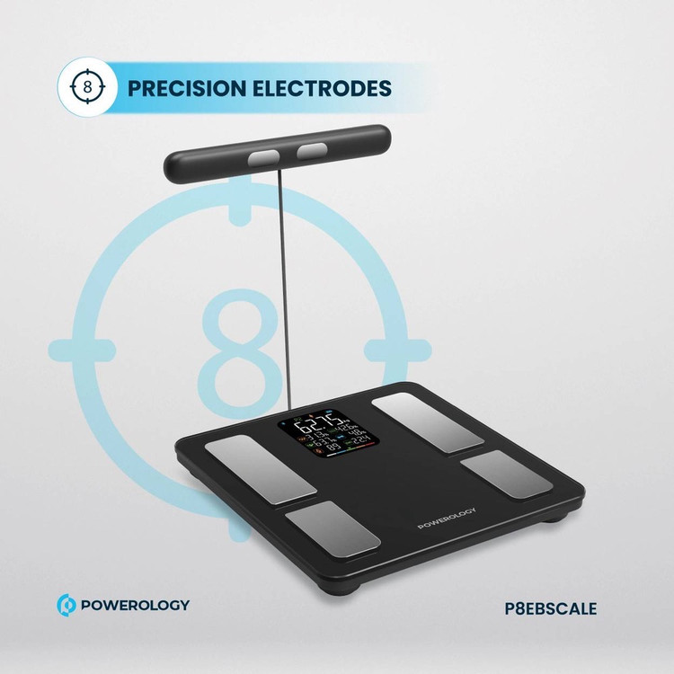 ترازو هوشمند پاوِرولوژی (Powerology Smart Scale) مدل P8EBSCALE ضمانت سلامت گارانتی تست و مرجوعی در صورت ایراد ارسال فوری
