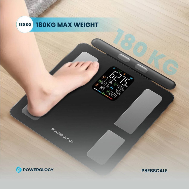 ترازو هوشمند پاوِرولوژی (Powerology Smart Scale) مدل P8EBSCALE ضمانت سلامت گارانتی تست و مرجوعی در صورت ایراد ارسال فوری