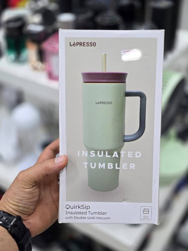 ماگ مسافرتی و عایقدار برند LePRESSO مدل QuirkSip Insulated Tumbler (با کد محصول LPCFFQS0061) ضمانت سلامت گارانتی تست و مرجوعی در صورت ایراد ارسال فوری