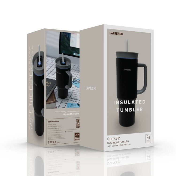 ماگ مسافرتی و عایقدار برند LePRESSO مدل QuirkSip Insulated Tumbler (با کد محصول LPCFFQS0061) ضمانت سلامت گارانتی تست و مرجوعی در صورت ایراد ارسال فوری