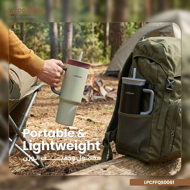 ماگ مسافرتی و عایقدار برند LePRESSO مدل QuirkSip Insulated Tumbler (با کد محصول LPCFFQS0061) ضمانت سلامت گارانتی تست و مرجوعی در صورت ایراد ارسال فوری
