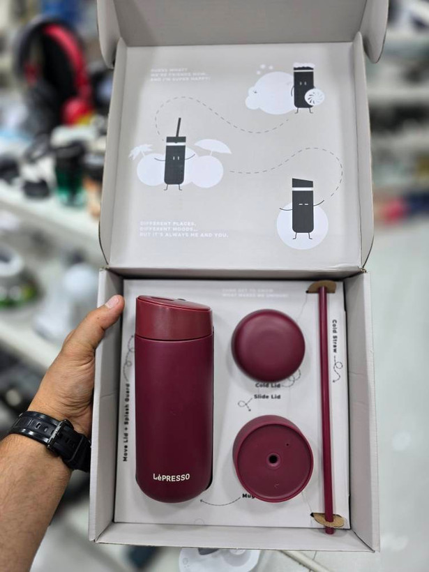 تراول ماگ (فلاسک) ۳ کاره LePRESSO مدل TripleQuench (Trio Tumbler) ضمانت سلامت گارانتی تست و مرجوعی در صورت ایراد ارسال فوری