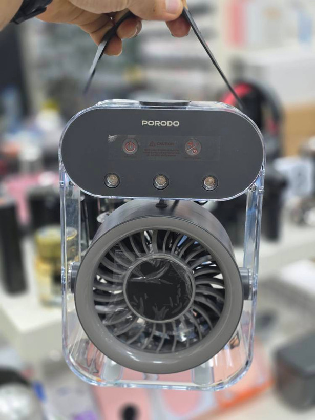 پنکه شارژی و رطوبتساز (مِست فن - Mist Fan) قابل حمل از برند Porodo Lifestyle مدل PDLFSTZH26 ضمانت سلامت گارانتی تست و مرجوعی در صورت ایراد ارسال فوری