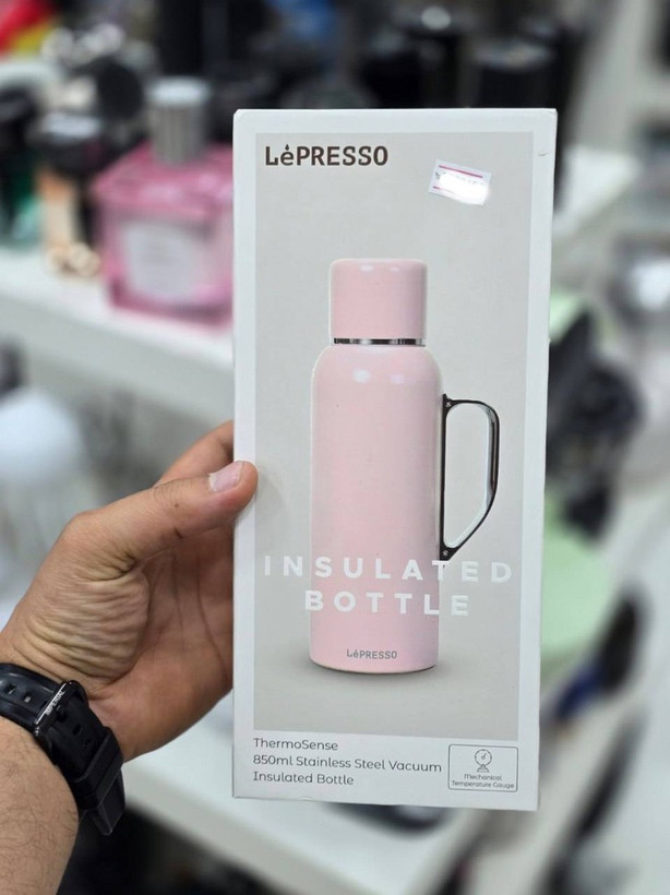 فلاسک یا بطری عایق حرارتی (Insulated Bottle) از برند LePRESSO مدل ThermoSense ضمانت سلامت گارانتی تست و مرجوعی در صورت ایراد ارسال فوری