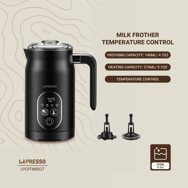کفساز شیر ۴ کاره (4-in-1 Milk Frother) از برند LėPRESSO با مدل LP027 : LPCFFM0027 ضمانت سلامت گارانتی تست و مرجوعی در صورت ایراد ارسال فوری