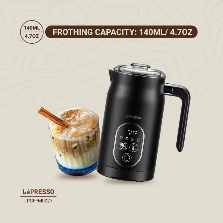 کفساز شیر ۴ کاره (4-in-1 Milk Frother) از برند LėPRESSO با مدل LP027 : LPCFFM0027 ضمانت سلامت گارانتی تست و مرجوعی در صورت ایراد ارسال فوری