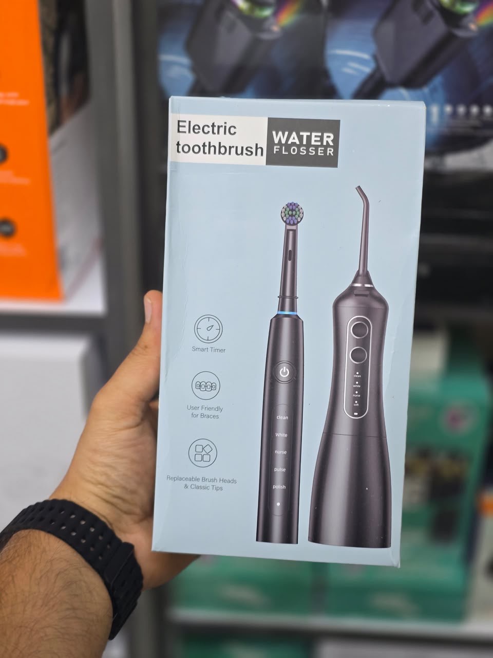 ست مسواک برقی و واتر جت (Electric Toothbrush) و واترفلاسر (Water Flosser)  ضمانت سلامت گارانتی تست و‌مرجوعی در صورت ایراد ارسال فوری