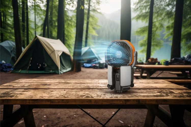 فن خورشیدی سفری پورودو Porodo Lifestyle Suncharge Outdoor Solar Fan ضمانت سلامت گارانتی تست ومرجوعی در صورت ایراد ارسال فوری