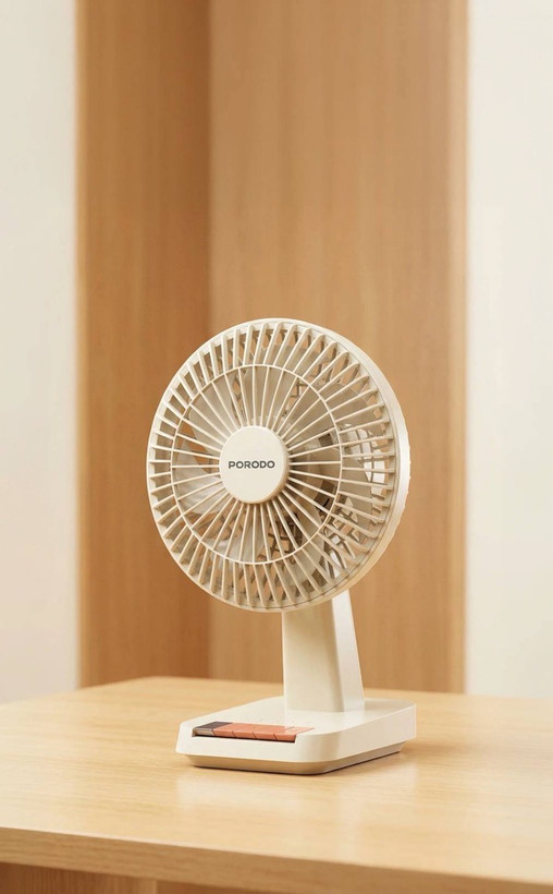 پنکه رومیزی شارژی پرودو (Porodo Chillo Desk Portable Desk Fan) کد PDLFSTDF1 ضمانت سلامت گارانتی تست ومرجوعی در صورت ایراد ارسال فوری