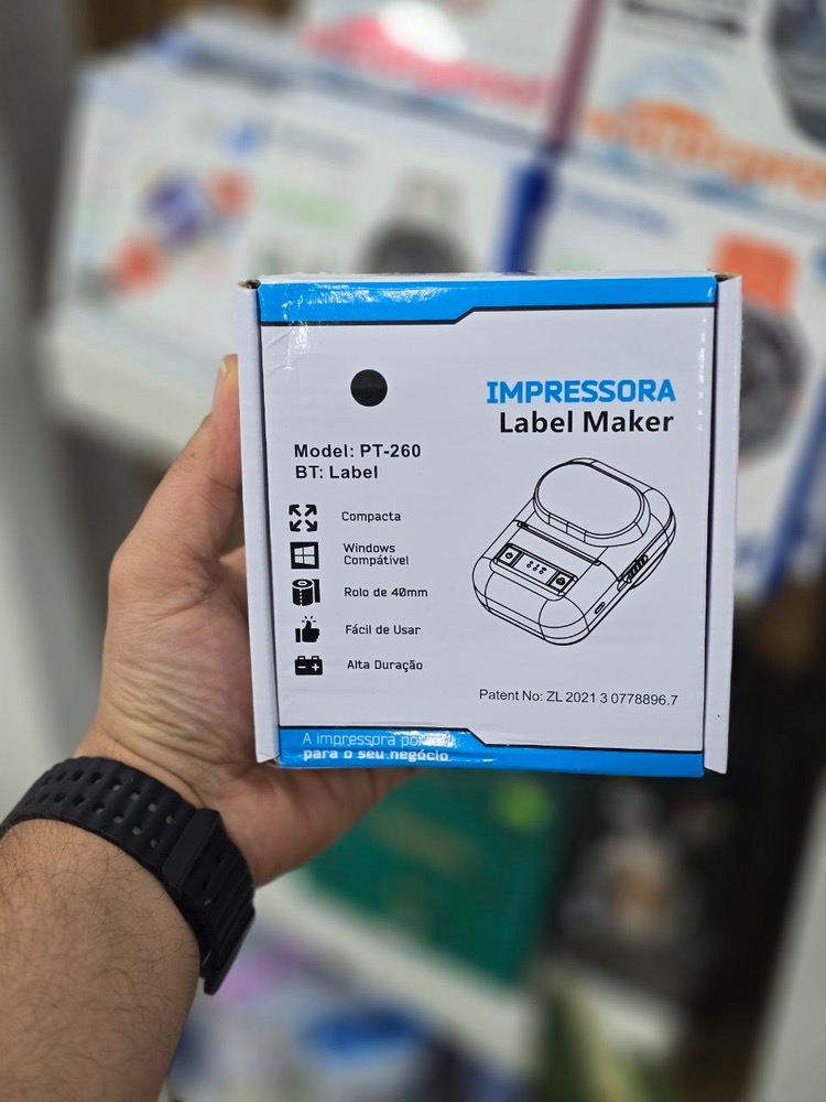 لیبل پرینتر قابل حمل (Impressora Label Maker)  مدل: PT-260
