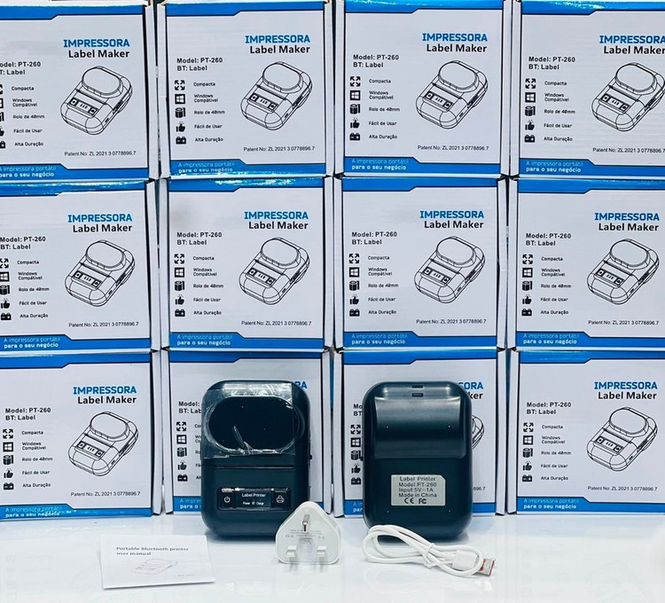 لیبل پرینتر قابل حمل (Impressora Label Maker) مدل: PT-260