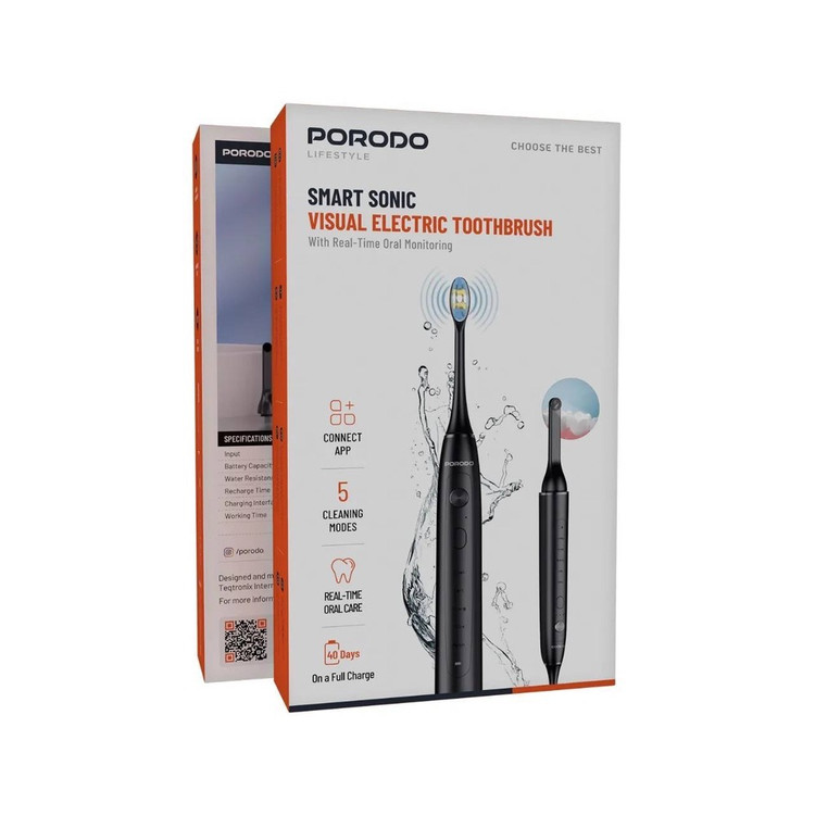 مسواک برقی هوشمند با قابلیت تصویربرداری برند پرودو porodo ضمانت سلامت گارانتی تست ومرجوعی در صورت ایراد ارسال فوری