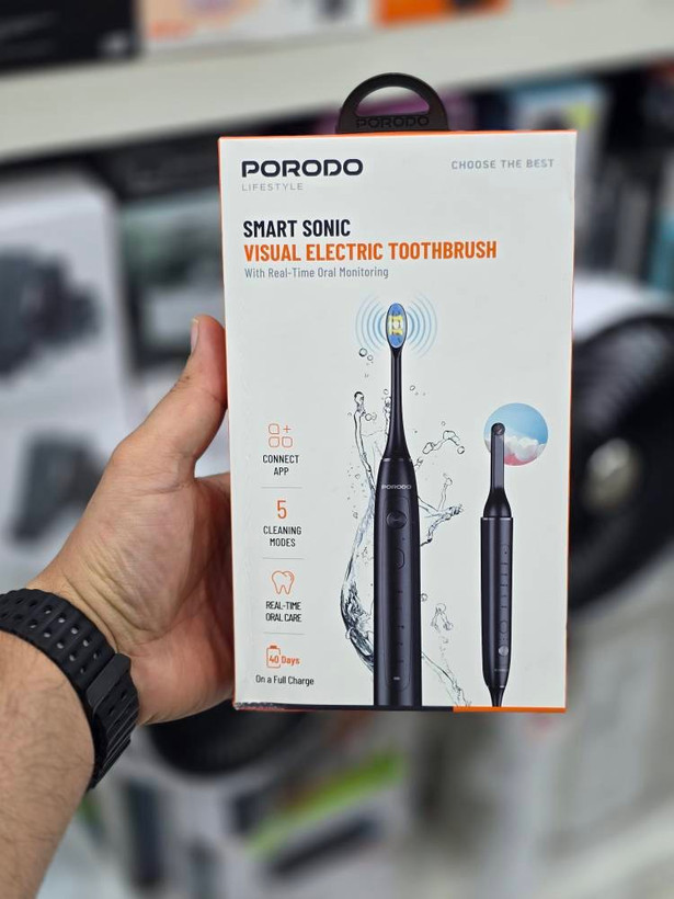 مسواک برقی هوشمند با قابلیت تصویربرداری برند پرودو porodo ضمانت سلامت گارانتی تست ومرجوعی در صورت ایراد ارسال فوری
