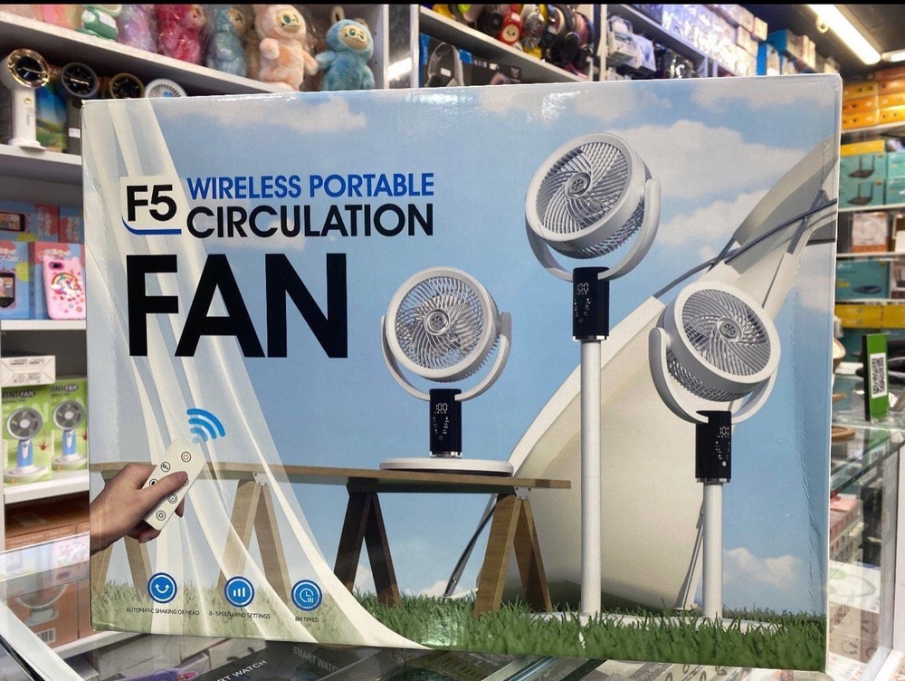 پنکه شارژی wireless portable F5 FAN مدل F5  ضمانت سلامت گارانتی تست و‌مرجوعی در صورت ایراد ارسال فوری
